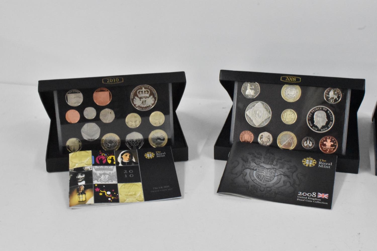 United Kingdom - Elizabeth II (1952-2022), UK Proof Coin Sets of 2006, 2007, 2008, and 2010, - Image 2 of 3