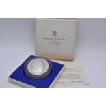 Republic of Panama - Silver 20 Balboas, 1972, depicting the portrait of Simon Bolivar 1783-1830,