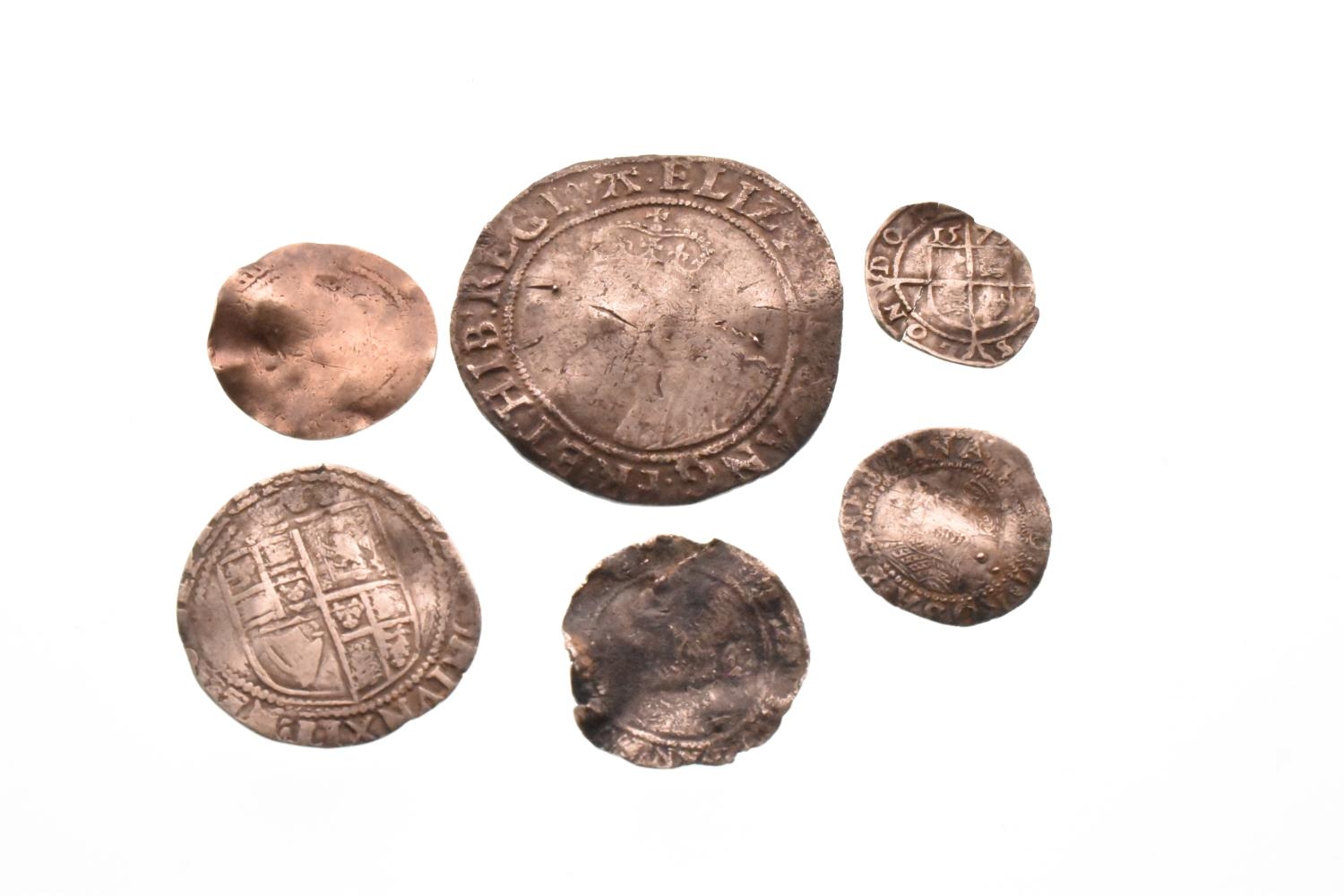 English Hammered Coinage - in various conditions, to include Elizabeth I (1558-1603), Shilling - Bild 2 aus 2