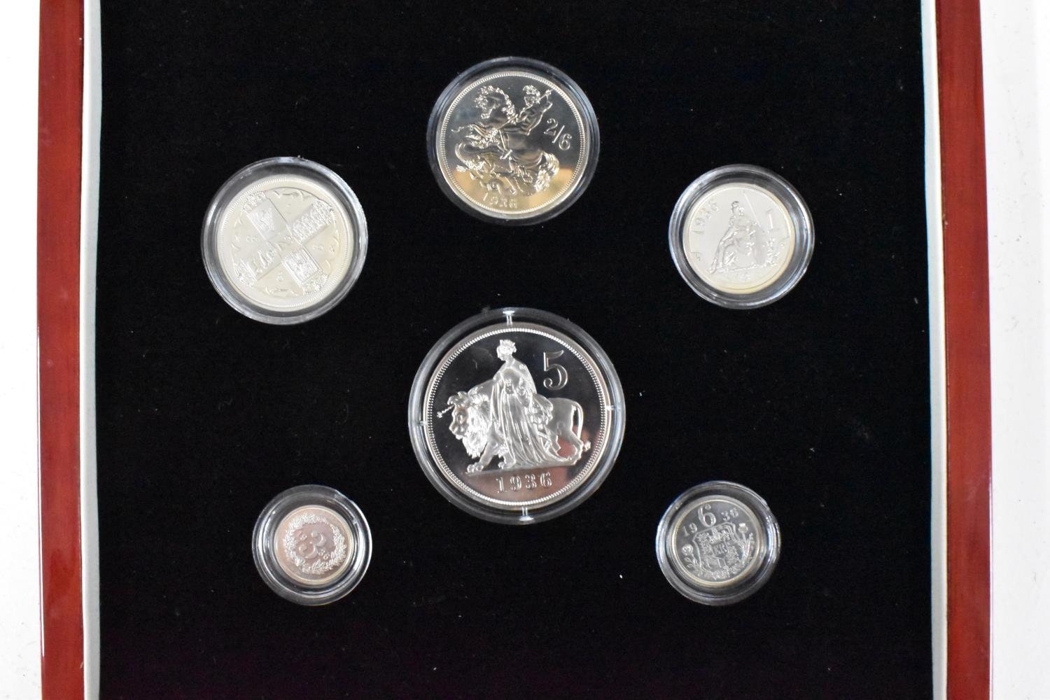 London Mint Office - King Edward VIII 1936 New-Strike Pattern Set, comprising of six Silver coins to - Image 2 of 3