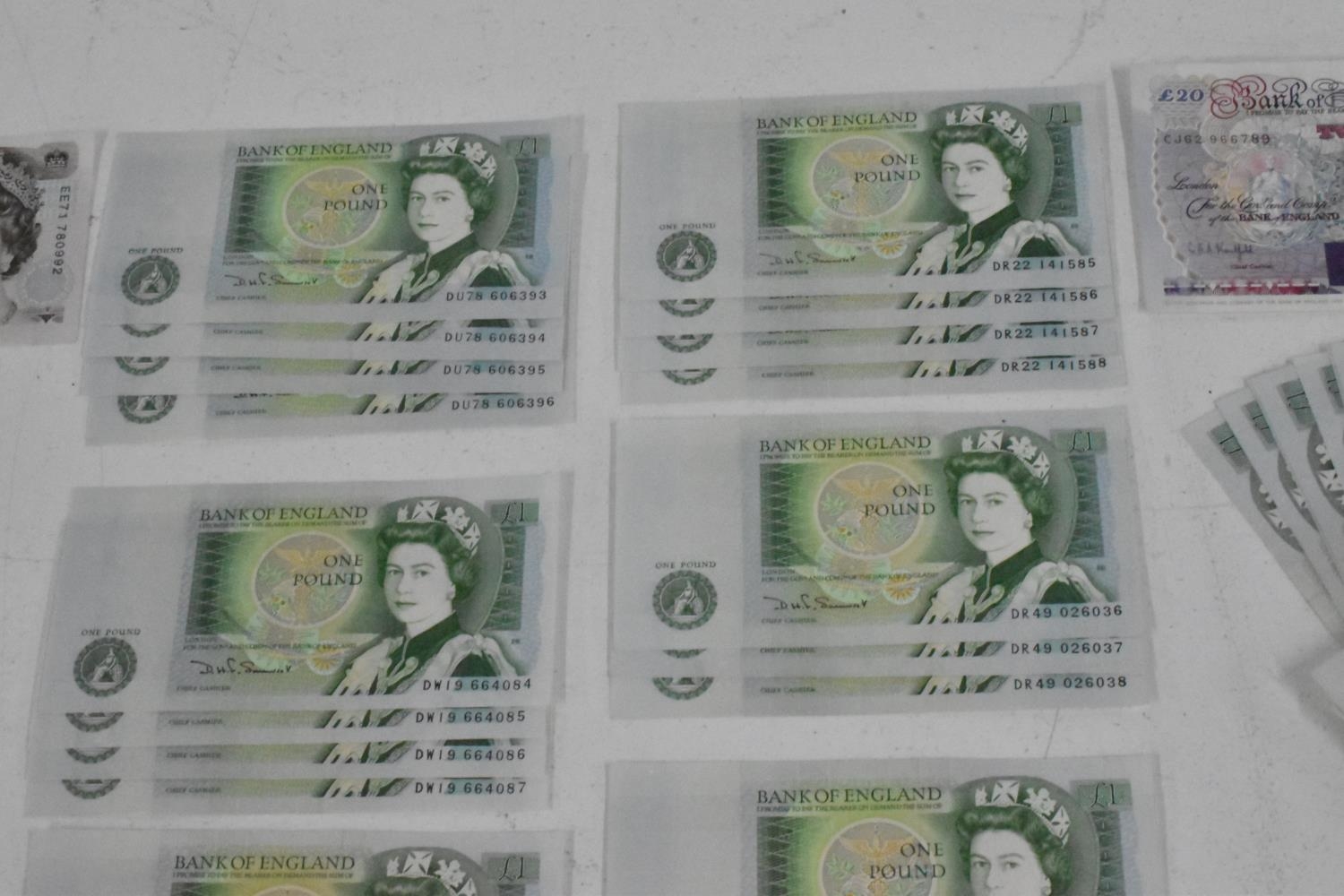 Banknotes - A large collection of mostly Elizabeth II banknotes to include batches running sequence, - Image 13 of 22