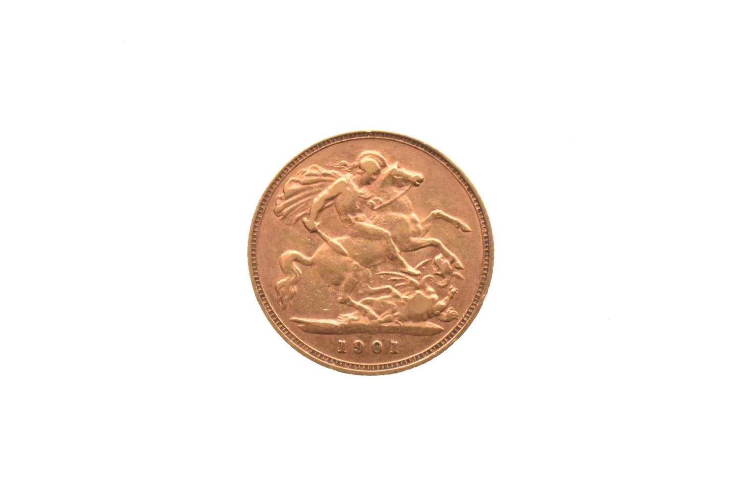 United Kingdom - Victoria (1837-1901), Gold Half Sovereign, dated 1901, London mint,