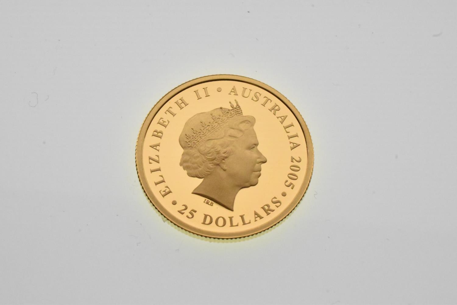 Australia - Elizabeth II (1952-2022), Gold 25 Dollars, dated 2005, commemorating 150 since the first - Image 4 of 4