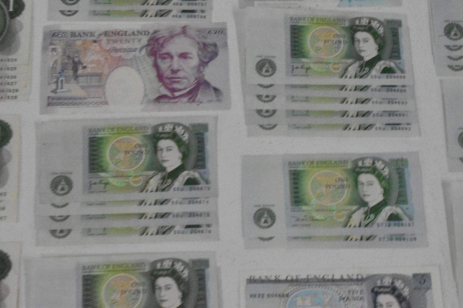 Banknotes - A large collection of mostly Elizabeth II banknotes to include batches running sequence, - Image 16 of 22
