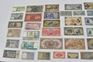Banknotes - A collection of 19th Century and later banknotes from around the world to include,