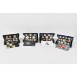 United Kingdom - Elizabeth II (1952-2022), UK Proof Coin Sets of 2006, 2007, 2008, and 2010,