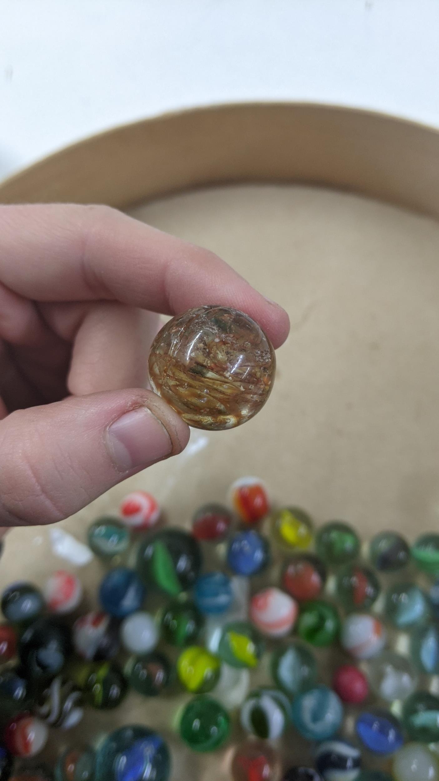 A variety of Victorian and later marbles, housed in three glass jars Location: If there is no - Image 4 of 8