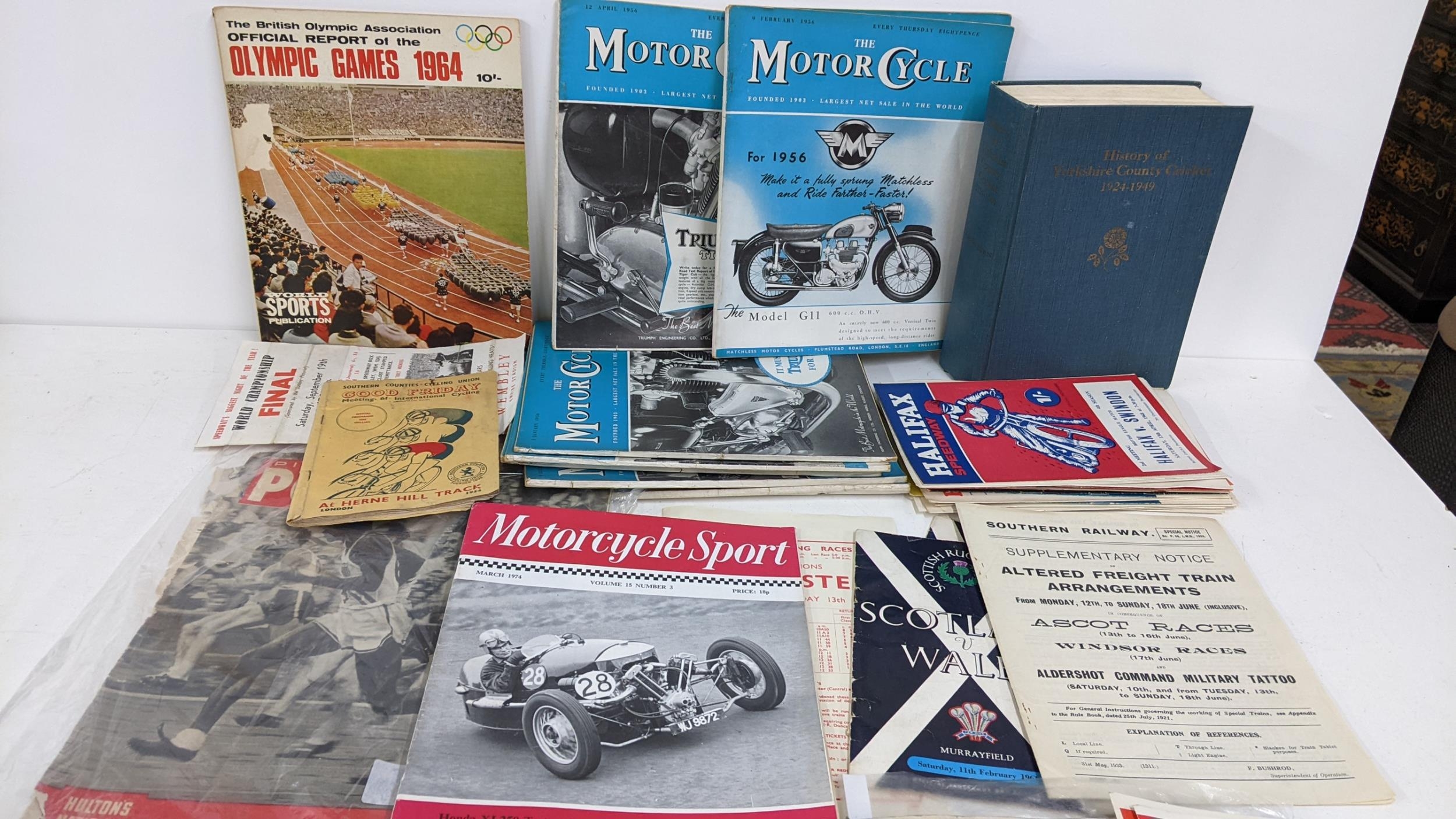 Mixed sports pre war to 1960s, includes 100+ speedway programmes 1967-73, 1 original 1948 and 1964 - Image 3 of 3