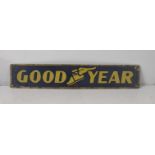 A late 20th century Good Year enamel sign 56cmW x 10cmH Location: If there is no condition report