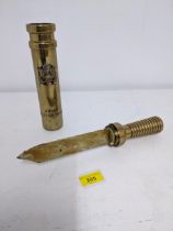 An Army Master Diver brass cased knife by the Morse Diving Equipment company Boston Mass USA,