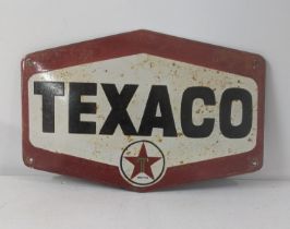 A late 20th century Texaco enamel advertising sign 35cmW x 29.5cmH Location: If there is no