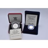 Silver Proof Piedfort Coins - The dual dated 1992 - 1993 Silver Proof Piedfort Fifty Pence