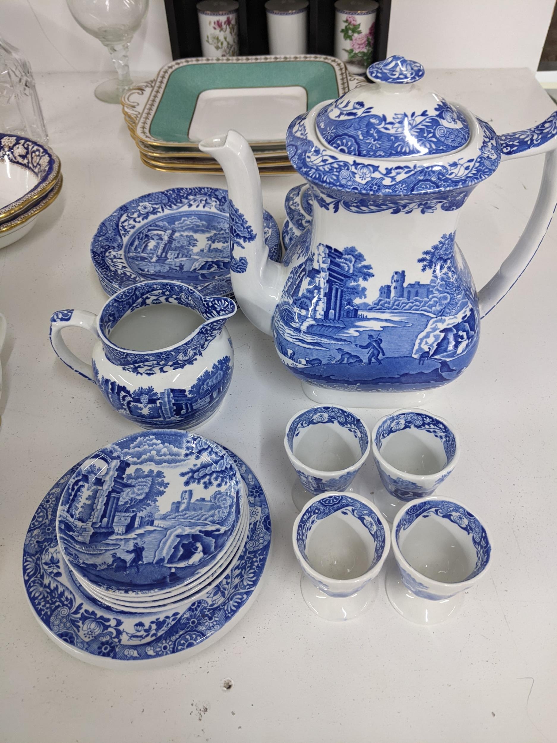 A mixed lot of ceramics and glass to include a Spode blue and white breakfast set, Minton tea set, - Image 2 of 4