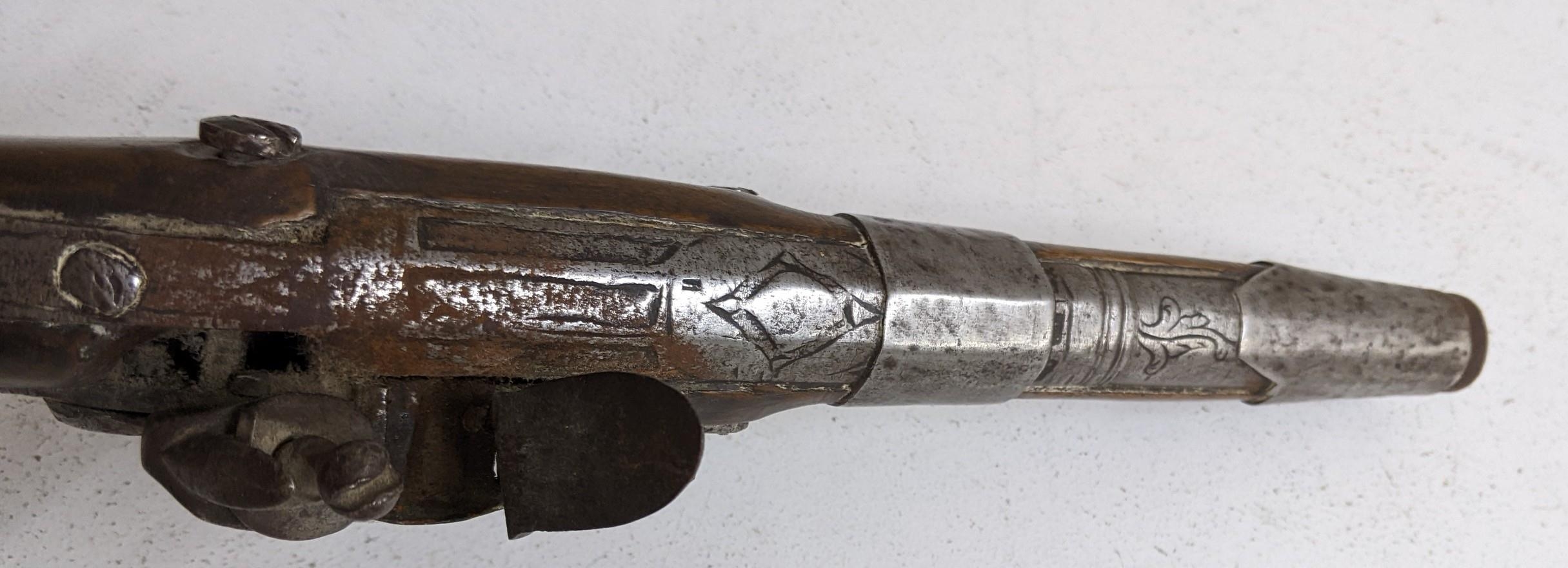 An 18th century Flintlock pistol Location: If there is no condition report shown please request - Image 2 of 2