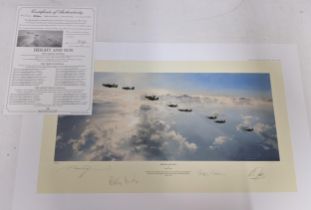 Robert Taylor 'Height and Sun' 59.6cm c 32.3cm limited edition print, with four signatures and