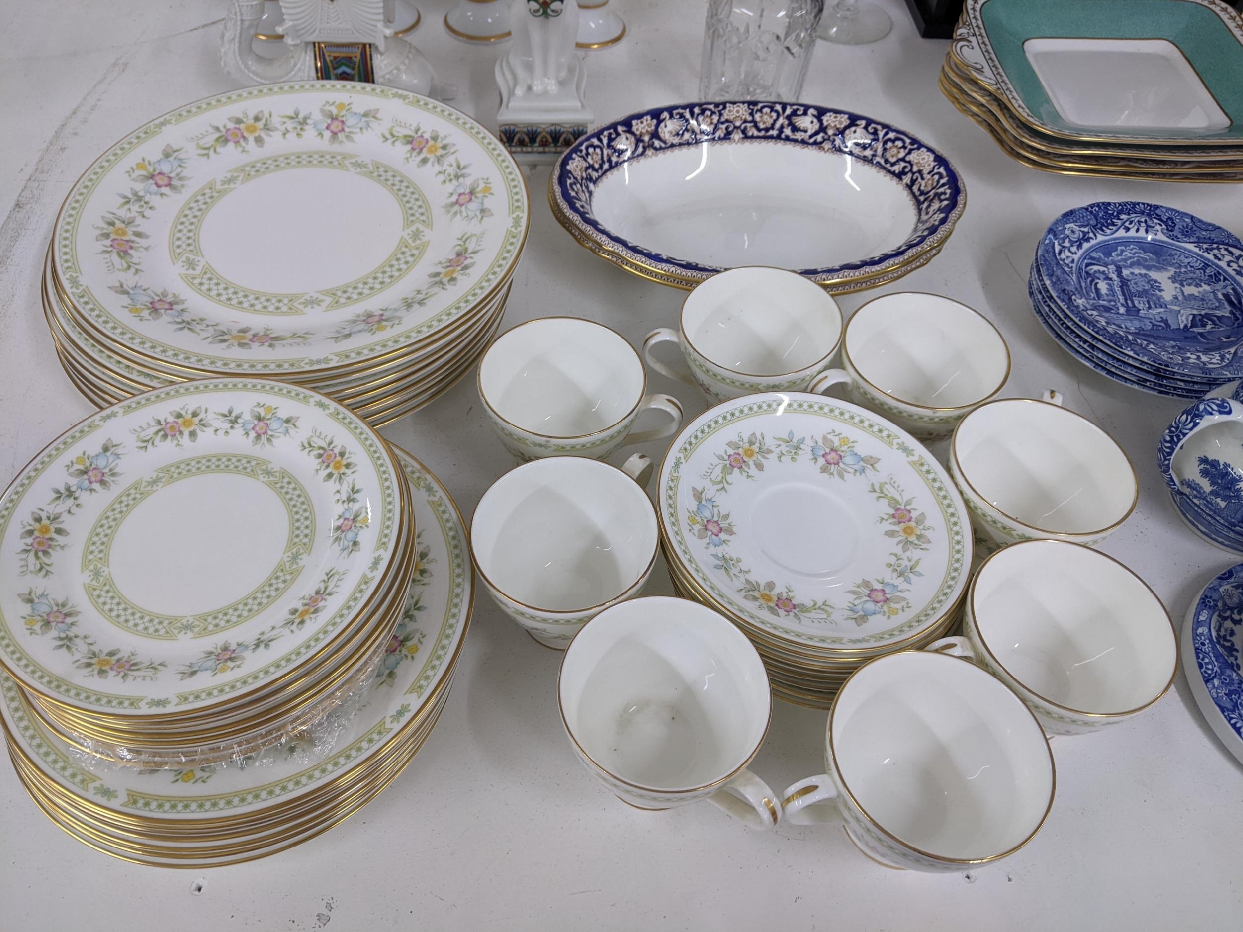 A mixed lot of ceramics and glass to include a Spode blue and white breakfast set, Minton tea set, - Image 3 of 4