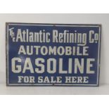 A late 20th century The Atlantic Refining Co automobile gasoline enamel advertising sign 76cmW