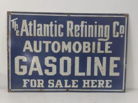 A late 20th century The Atlantic Refining Co automobile gasoline enamel advertising sign 76cmW