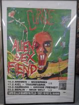 Alien Sexfiend poster 84cmHx59cmW, framed and glazed Location: If there is no condition report,