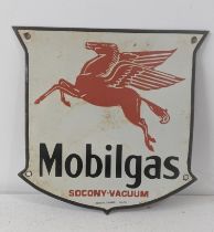 A late 20th century Mohigas enamel advertising sign 24.5cmH x 25cmW Location: