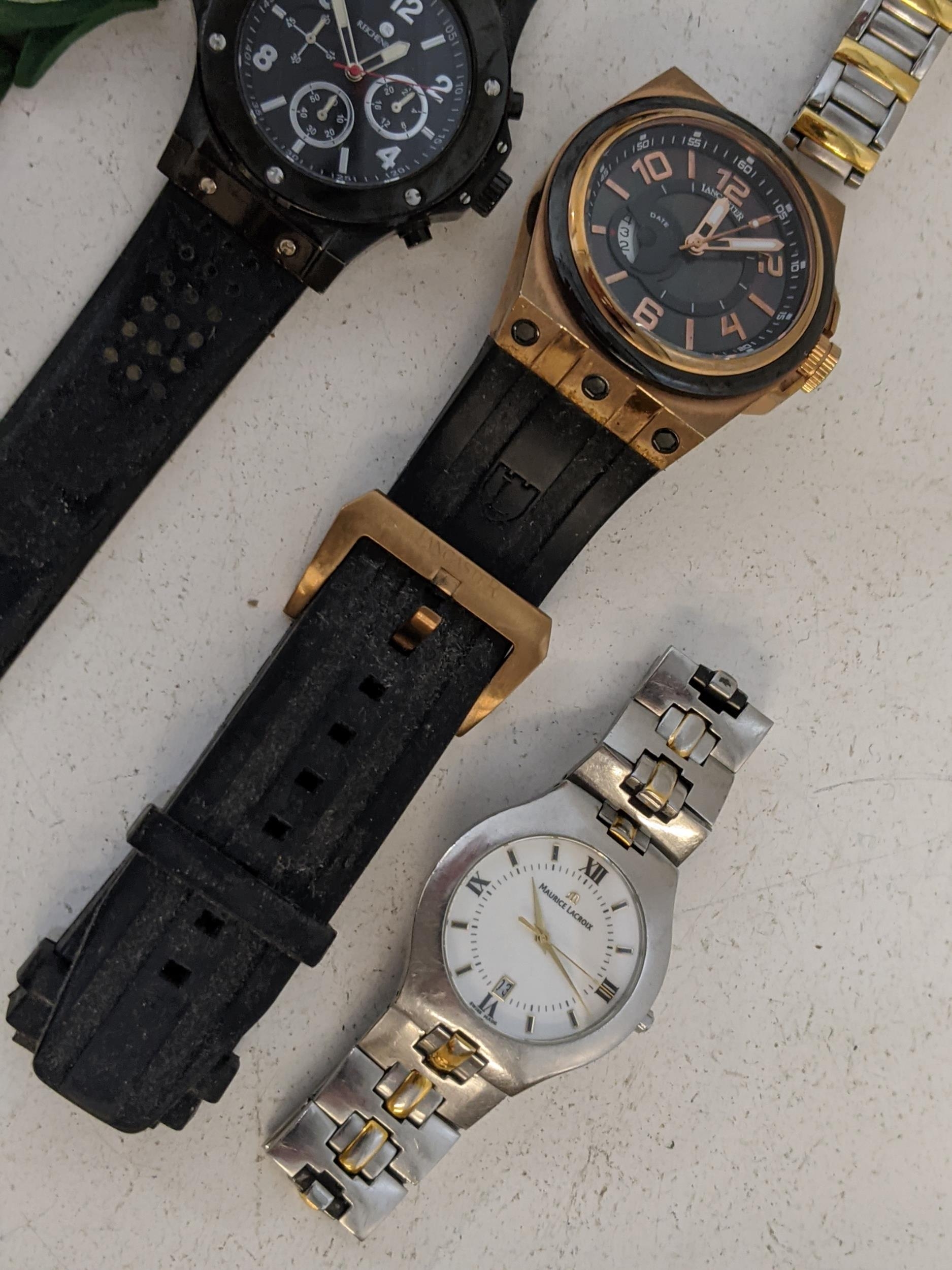 Five various fashion wrist watches, one ladies, three gents and one unisex Location: If there is - Image 4 of 6