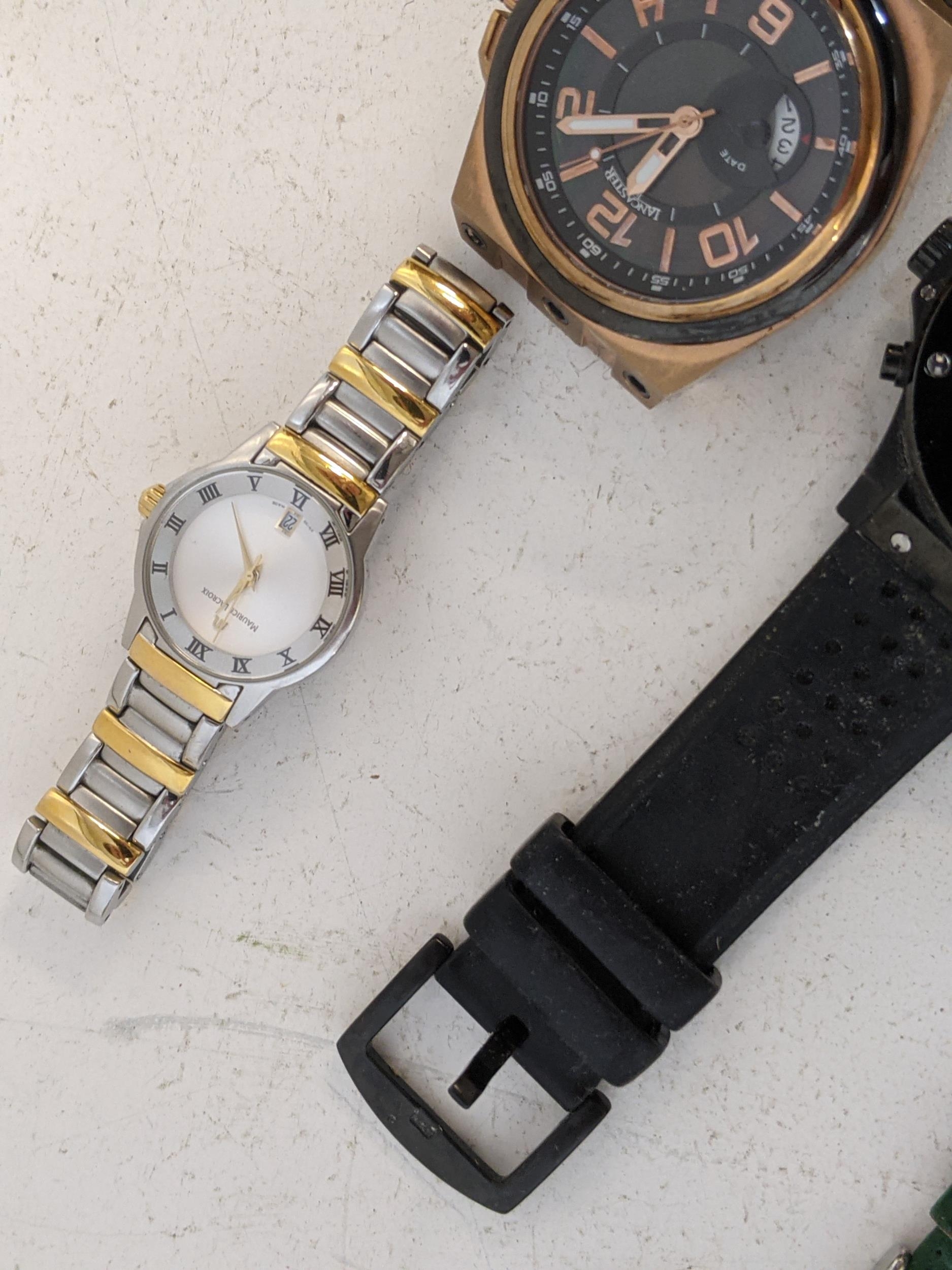 Five various fashion wrist watches, one ladies, three gents and one unisex Location: If there is - Image 3 of 6