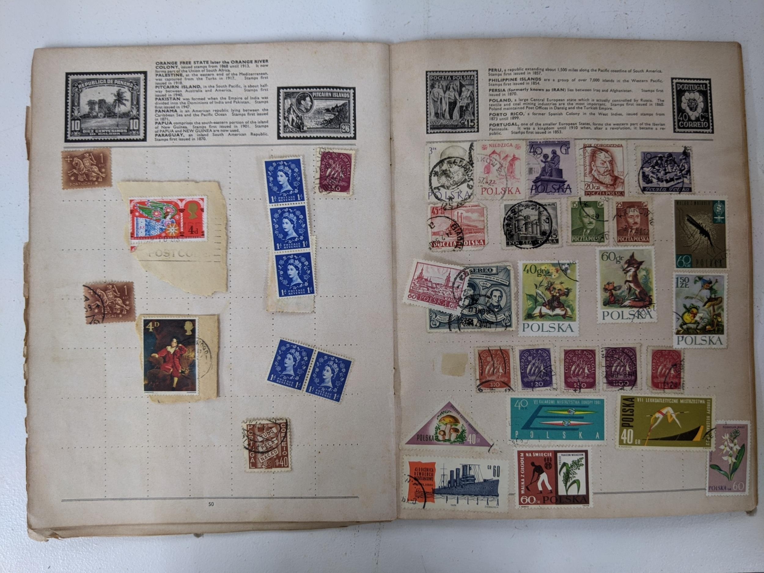 Five stamp albums to include some loose, to include examples from Czechoslovakia, Mongolia, India, - Image 7 of 8