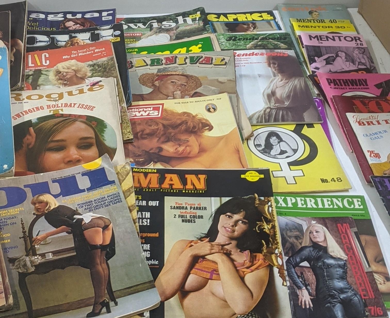 Approx 40 erotic magazines to include Carnival, Mentor, Climax and others Location: If there is no