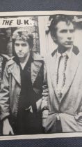 A Sex Pistols anarchy splash poster, possibly 1980s, 89.5cmW x 65cm H Location: If there is no