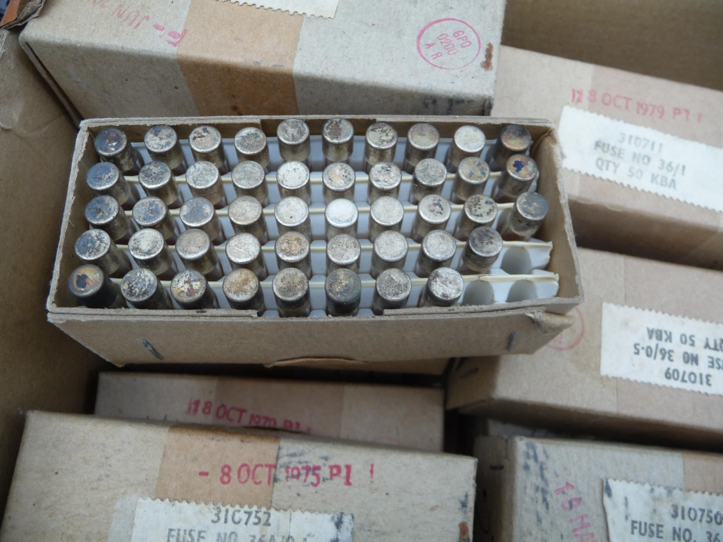 Large comprehensive group of mainly RS New Old Stock Fuses and Resistors with boxes of 1970’s GPO - Image 5 of 9