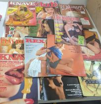 20 erotic magazines to include Playbirds, Rex, knave and others together with mixed calendars to
