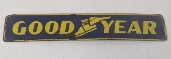 A late 20th century Good year enamel sign 40cmW x 76cmH Location: If there is no condition report