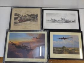 Four framed, signed limited edition Robert and Richard Taylor prints to include 'Sagan - The Great