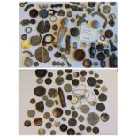 Metal Detector Finds - A collection of mixed finds and artifacts to include brooches, silver rings