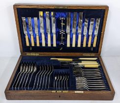 An early 20th century Lloyd, Payne & Amiel canteen of silver plated cutlery Location: If there is no