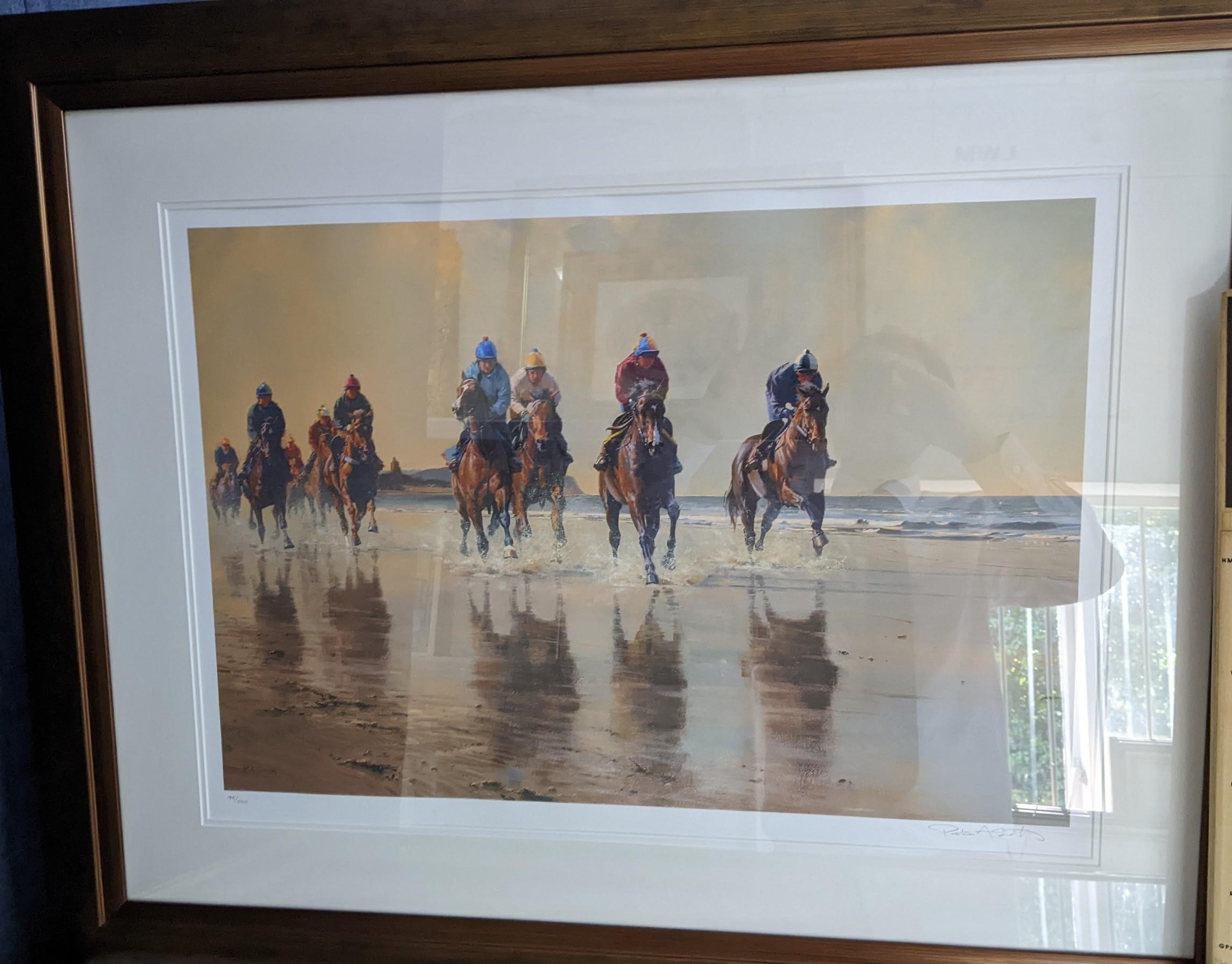 Sporting related framed pictures to include 'moment of victory' by Jack Russell framed images of - Image 3 of 6