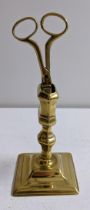 A 19th century candle snuffer with stand Location: