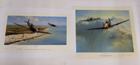 Four signed limited edition Richard Taylor and Robert Taylor prints to include 'Channel Sweep', '