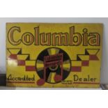 A late 20th century Columbia Records enamel advertising sign 76cmW x 51cmH Location: If there is