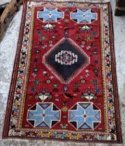 A Tabriz rug with geometric motifs 169cm x 110cm Location: If there is no condition report shown,