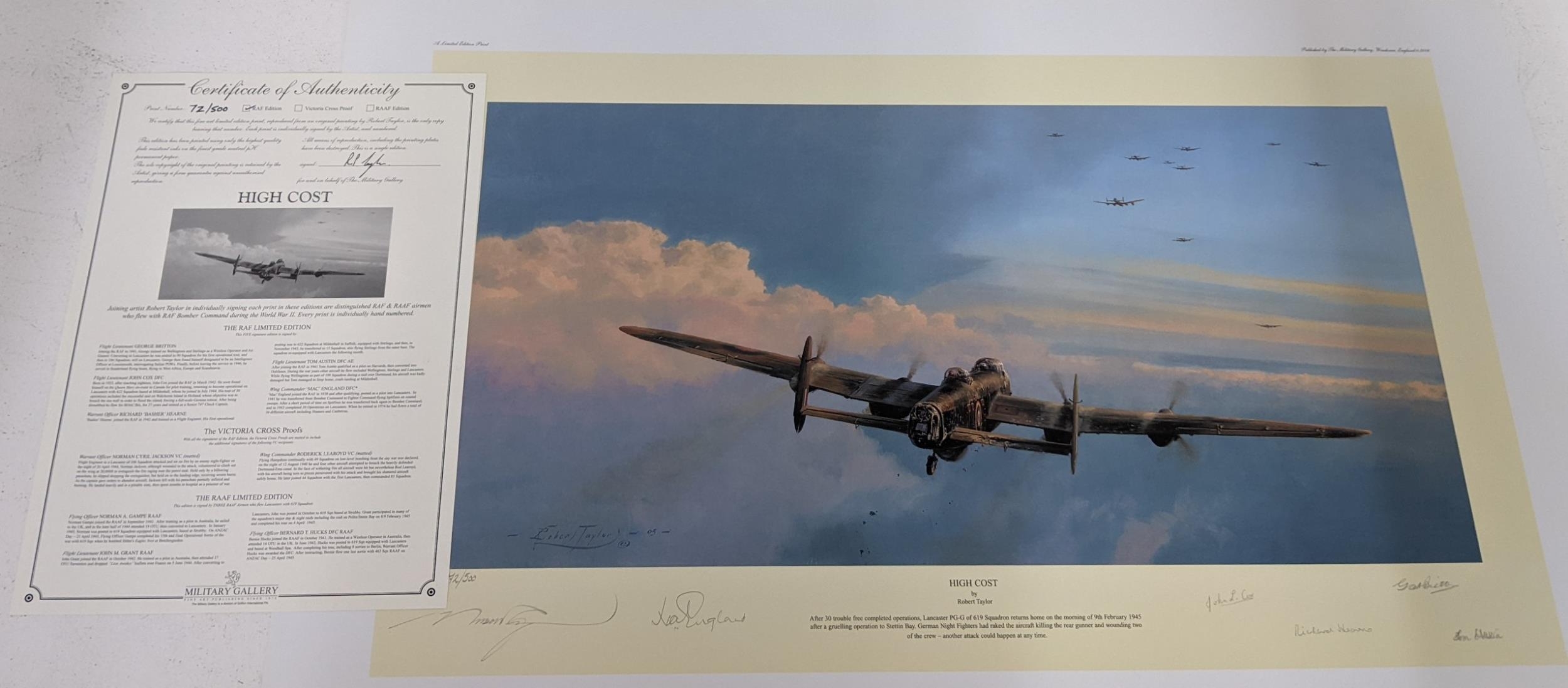 Robert Taylor 'The Hard Way' with five signatures along with a certificate of authenticity measuring - Image 5 of 8