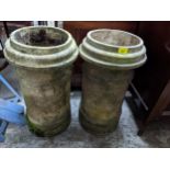 Two Victorian terracotta chimney pots Location: