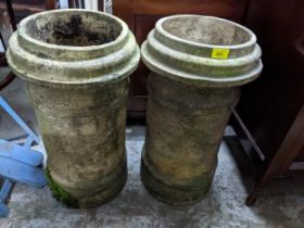 Two Victorian terracotta chimney pots Location: