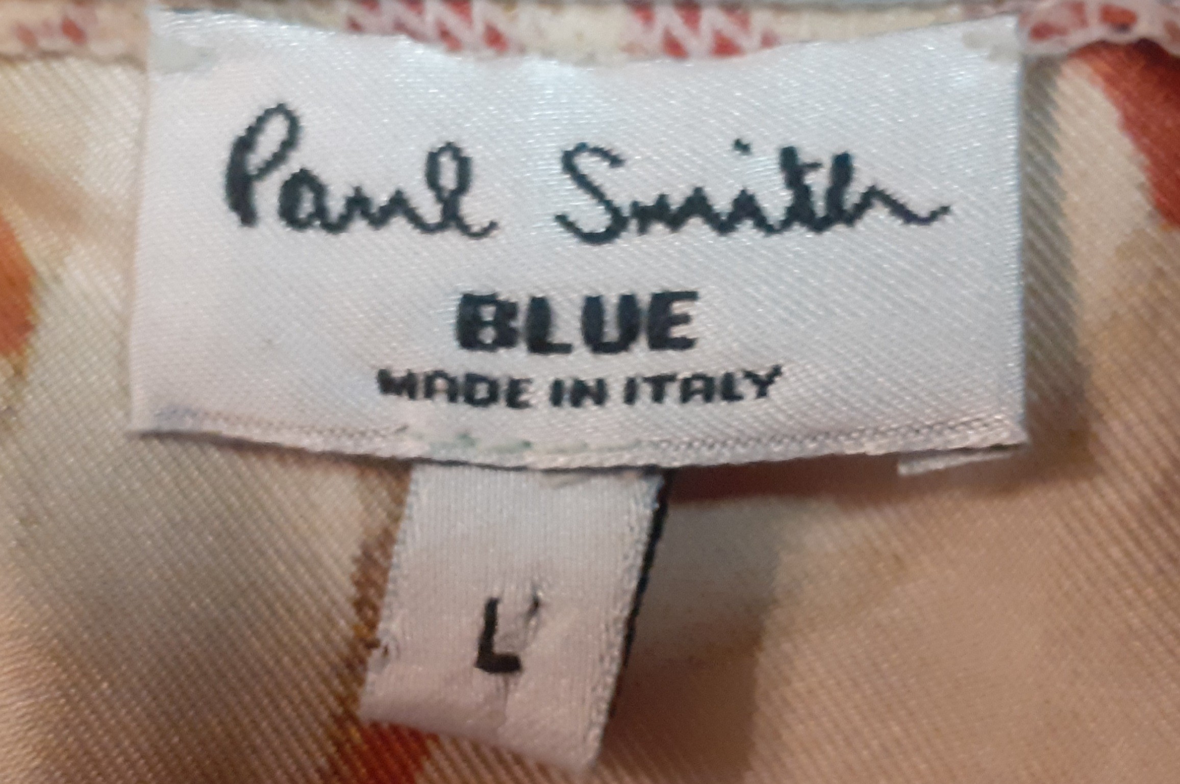 Paul Smith and Paul Costello-A red Paul Smith 'Blue Collection' cardigan with floral back panel size - Image 5 of 5