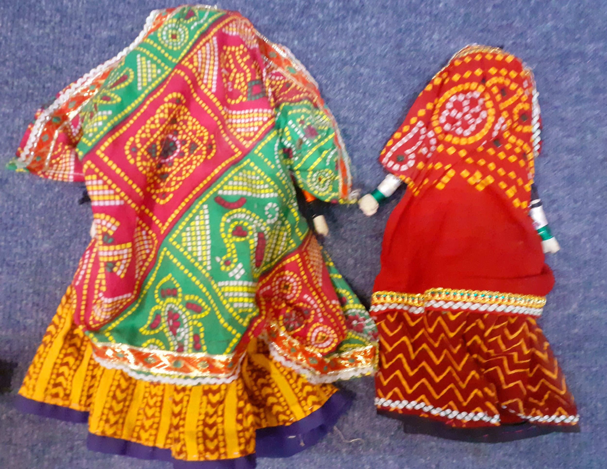 A selection of traditional 20th Century Indian hand embroidered and hand sewn items to include a - Image 2 of 2