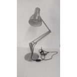 A modern silver coloured Anglepoise lamp Location: If there is no condition report shown, please