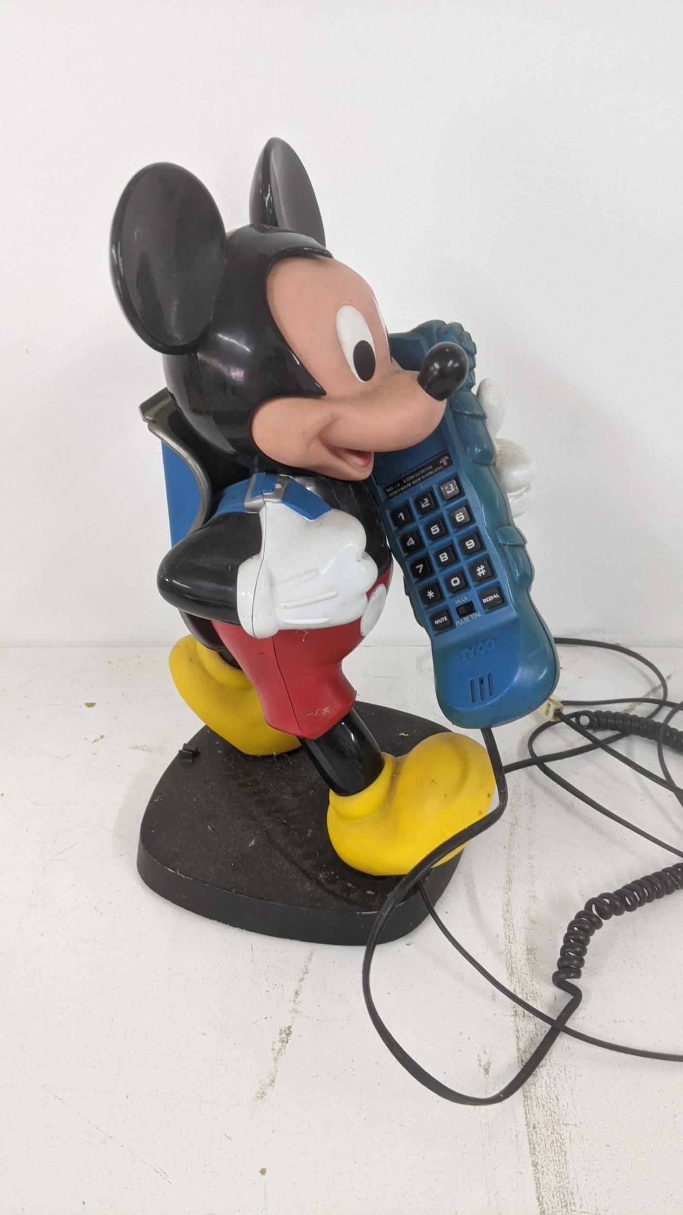 A vintage Tyco Walt Disney Mickey Mouse telephone Location: If there is no condition report shown, - Image 2 of 3