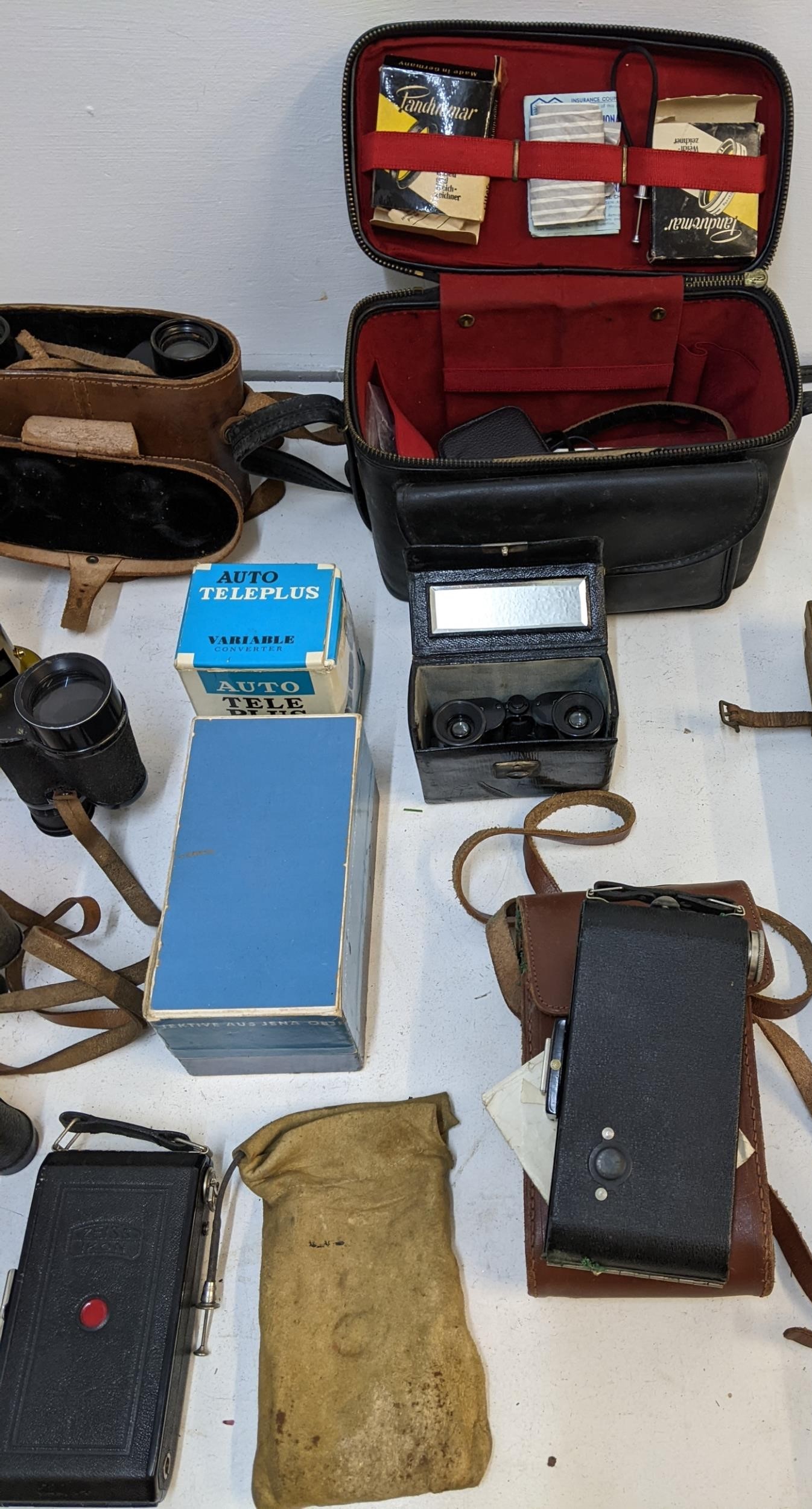 Binoculars and photographic related equipment to include an Eastman Kodak camera, Grodenstock - Image 4 of 4