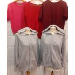 A quantity of 7 ladies cashmere knitwear, mixed sizes large and UK14,16 & 18 to include 3 M&S