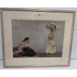 William Russell Flint - Rosa and Marissa print, signed in pencil, 44cm x 60cm Location If there is